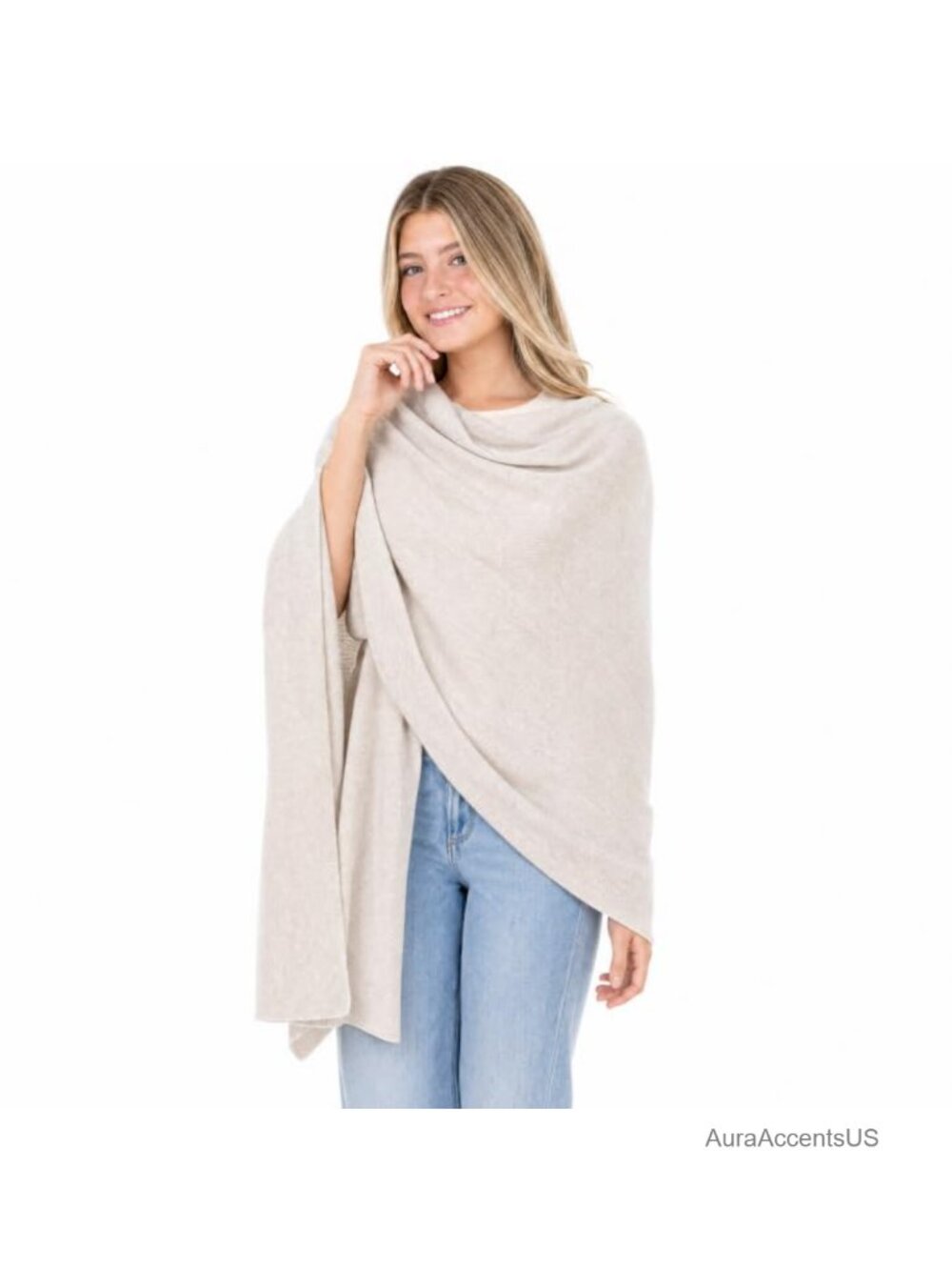 Cashmere Wool Blend Wrap Women Pashmina Shawl 78x27